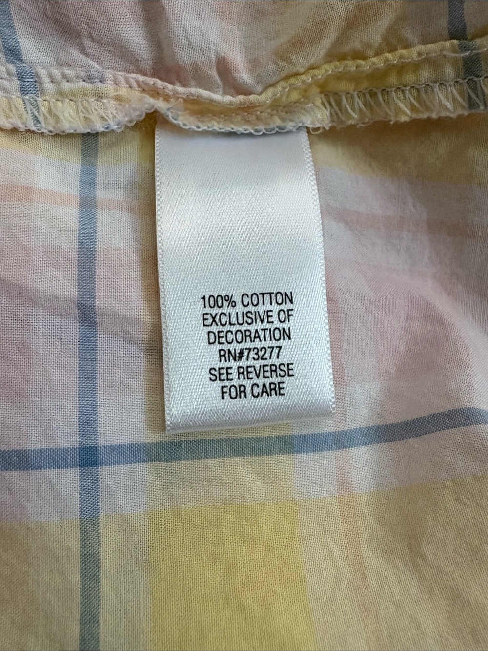 croft & barrow Pink and Yellow Plaid Sleeveless nightgown - Picture 9 of 10